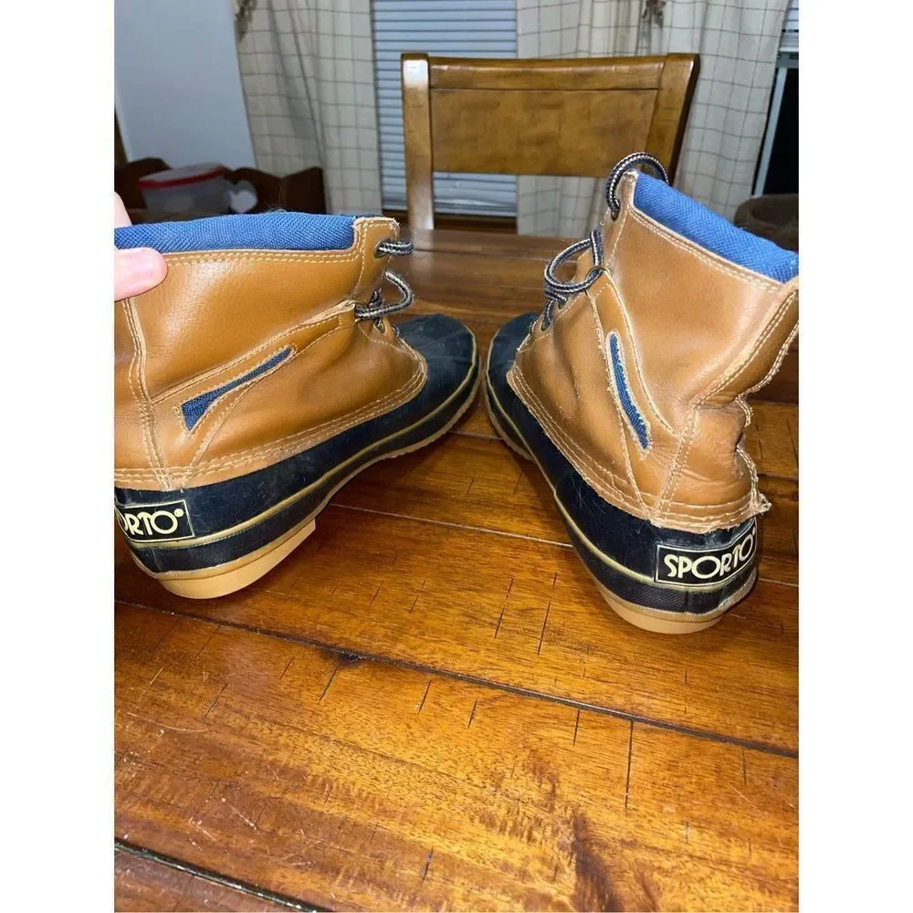 Men’s Sporto Brown and Navy Boots